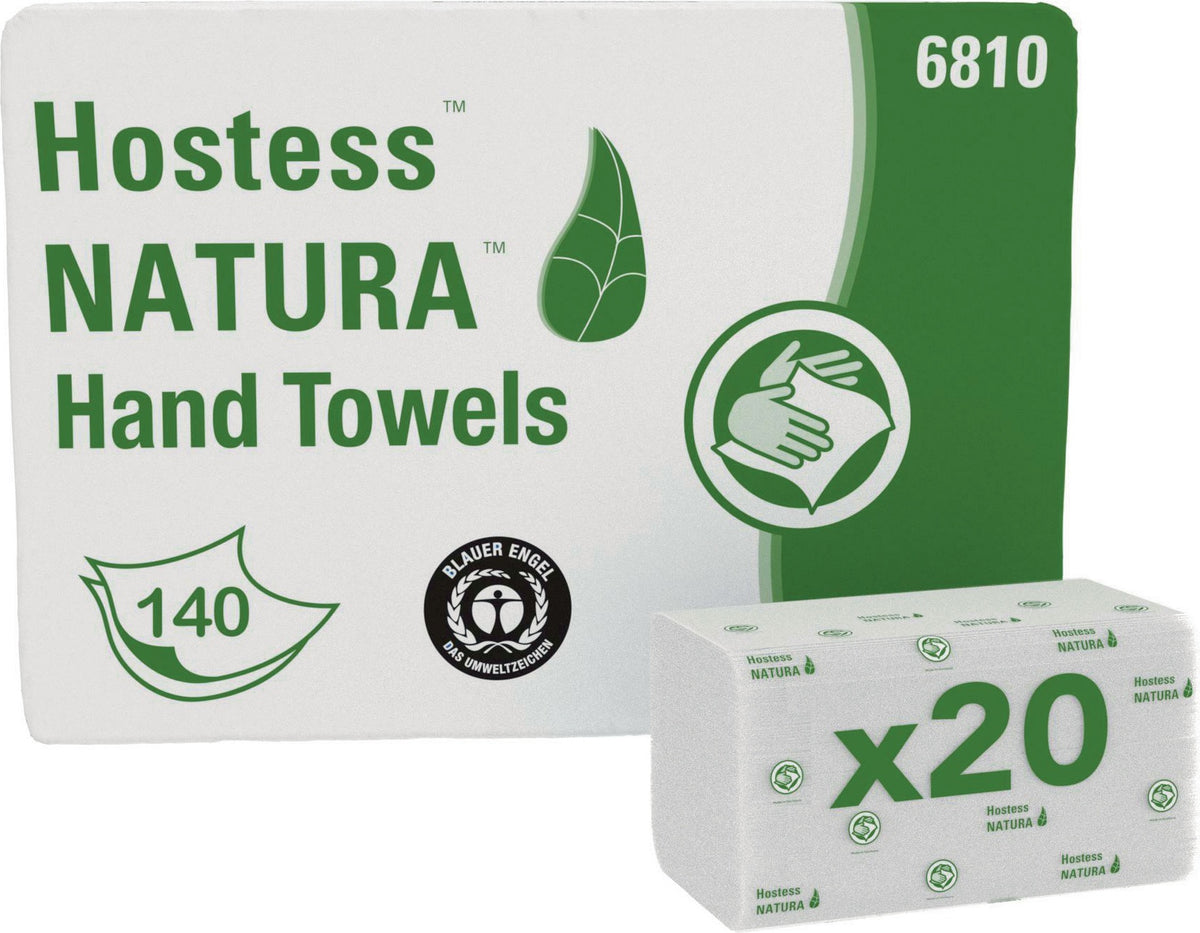 Handtuch Hostess™ NATURA™ 6810 2-lagig weiß 330 x 250 mm – 20 Pack à 140 Tücher