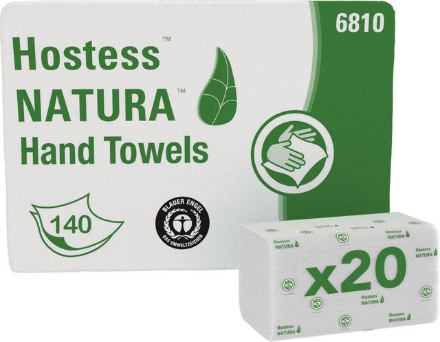 Handtuch Hostess™ NATURA™ 6810 2-lagig weiß 330 x 250 mm – 20 Pack à 140 Tücher