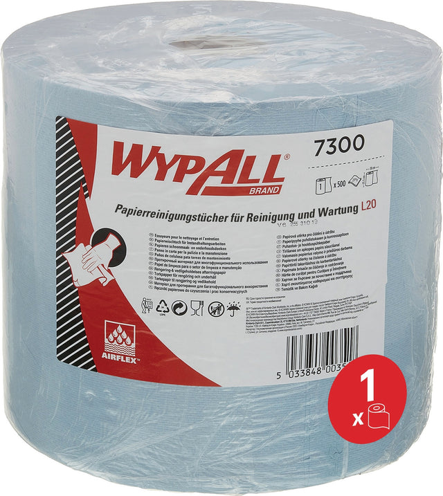 KIMBERLY-CLARK WYPALL L20 Wischtuch 2-lagig blau 500 Tücher Rolle