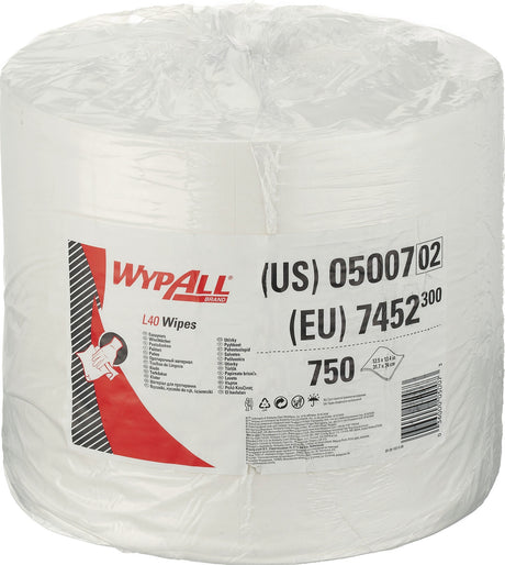 WYPALL L 40 Wischtücher 7471 – 1008 Tücher, reißfest, hochsaugfähig, 305 x 318 mm, weiß