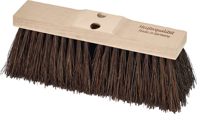 Nölle Profi Brush Straßenbesen Piassava 400 mm Sattelholz mit 2 Stiellöchern – Meisterqualität