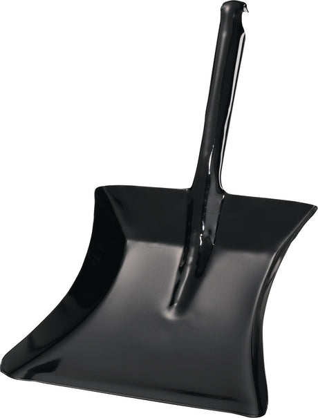 Kehrschaufel mit Düllgriff von Albert Turk – Metall, schwarz lackiert, 230 x 260 mm, 10er-Pack