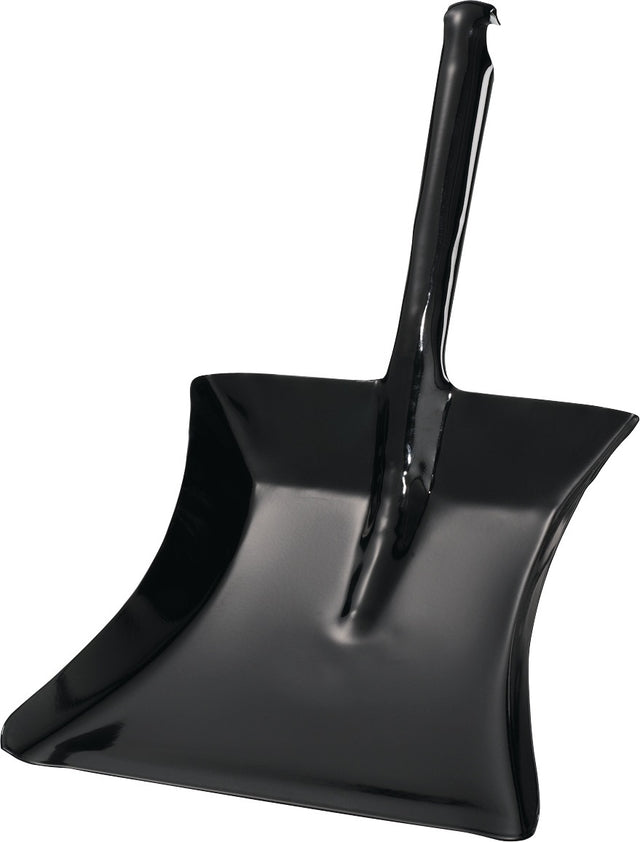 Kehrschaufel mit Düllgriff von Albert Turk – Metall, schwarz lackiert, 230 x 260 mm, 10er-Pack