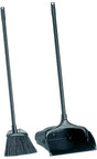RUBBERMAID Standmüllschaufel mit Stiel, Schaufel und Besen in Schwarz – Ergonomische Kehrgarnitur