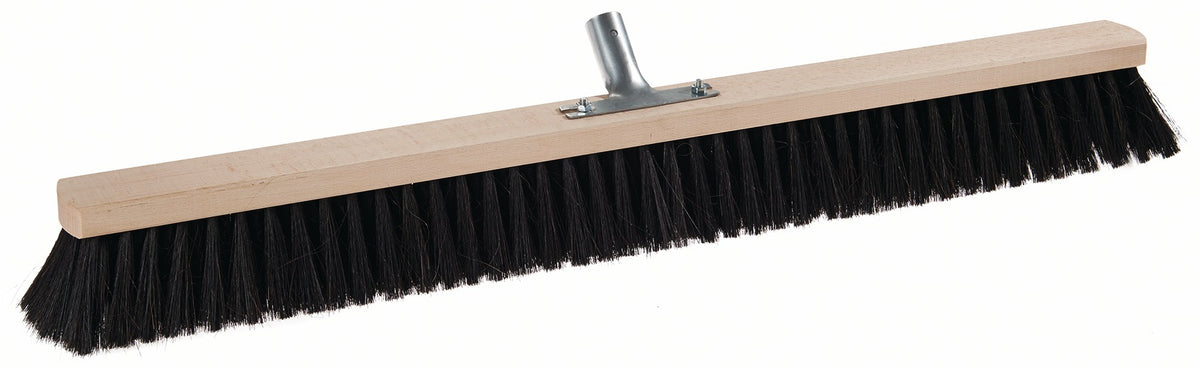 Sorex Saalbesen Rosshaar 500 mm mit Metallstielhalter Flachholz – Naturhaar für feinen Schmutz