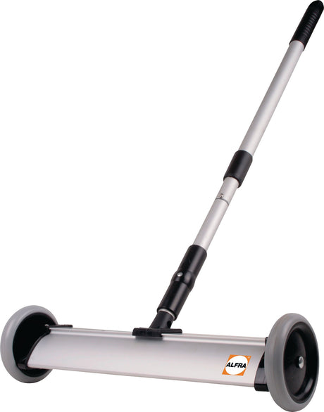 ALFRA Spänebesen Aluminium 750-1050 mm mit Teleskopstiel – Magnetisch, 400 mm Kehrbreite