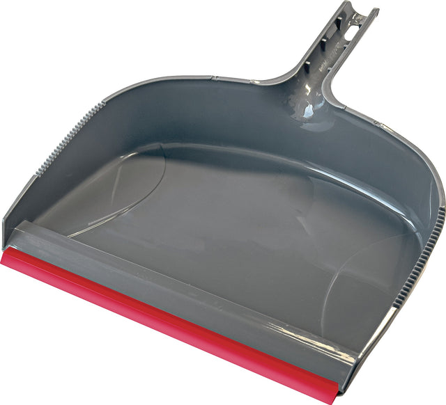 PEGGY PERFECT Kehrschaufel MEGA mit Lippe, Kunststoff grau, 330 x 400 mm