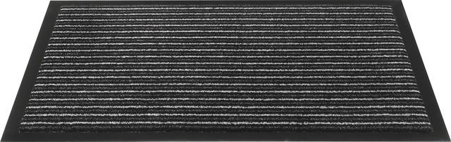 HAMAT Fußmatte gestreift anthrazit 400x600 mm – PP Nutzschicht für den Innenbereich