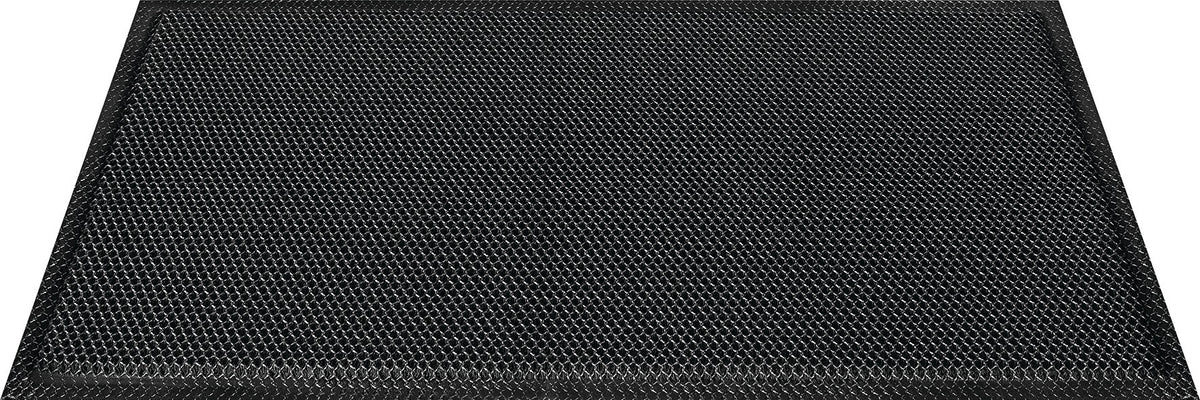 HAMAT Fußmatte 3D-Effekt anthrazit PES 600x400x10 mm – 3D-Wabenstruktur für maximale Schmutzaufnahme