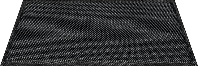 HAMAT Fußmatte 3D-Effekt anthrazit PES 600x400x10 mm – 3D-Wabenstruktur für maximale Schmutzaufnahme