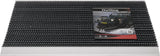 HAMAT Fußmatte Alu-Anlaufkante schwarz/silber PP/Alu 500x800x22 mm für den Außenbereich
