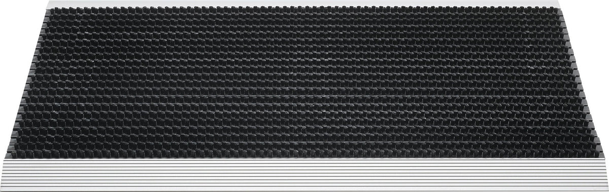 HAMAT Fußmatte Alu-Anlaufkante schwarz/silber PP/Alu 500x800x22 mm für den Außenbereich