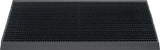 HAMAT Fußmatte Alu-Anlaufkante schwarz/silber PP/Alu 500x800x22 mm für den Außenbereich