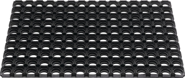 HAMAT B. V. Fußmatte offene Ringe schwarz Gummi 400x600x22 mm für den Außenbereich