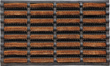 HAMAT Fußmatte schwarz/natur 60% Gummi 40% Kokos 750x450x25 mm