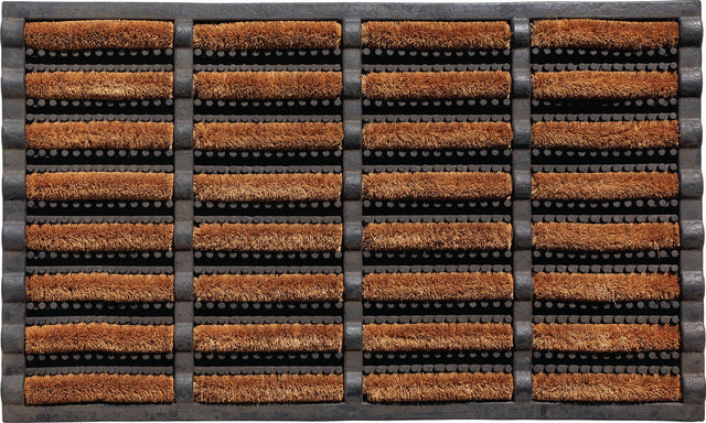 HAMAT Fußmatte schwarz/natur 60% Gummi 40% Kokos 750x450x25 mm