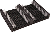 HAMAT Fußmatte schwarz 100% Polypropylen mit Reinigungsbürsten 290x390x55 mm