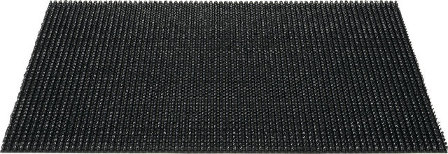 HAMAT Fußmatte Schwarz 100% PE 600x400x12 mm mit Reinigungsbürsten