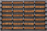 HAMAT Fußmatte schwarz/natur 60% Gummi 40% Kokos 750x450x25 mm