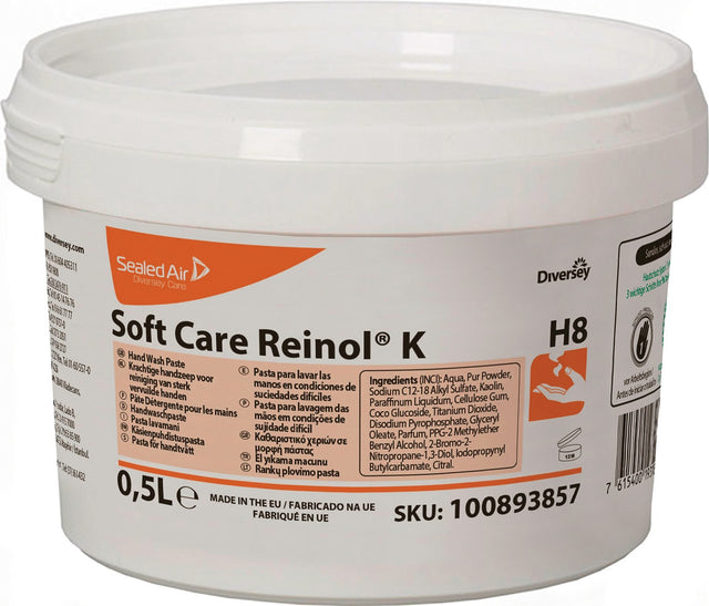 DIVERSEY Handwaschpaste Soft Care REINOL K 500 ml – hautschonend bei Intensivverschmutzung