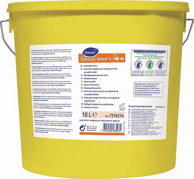 Handwaschpaste Soft Care REINOL S 10 l sandlos von REINOL – Hautschutz für mittlere Verschmutzungen