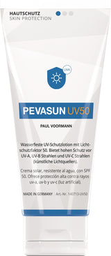 PEVASUN UV50+ Hautschutzcreme 100 ml Tube von PAUL VOORMANN – LSF 50+