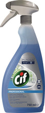 CIF Fenster-/Oberflächenreiniger Professional 750 ml Sprühflasche – streifenfrei, 6er-Pack