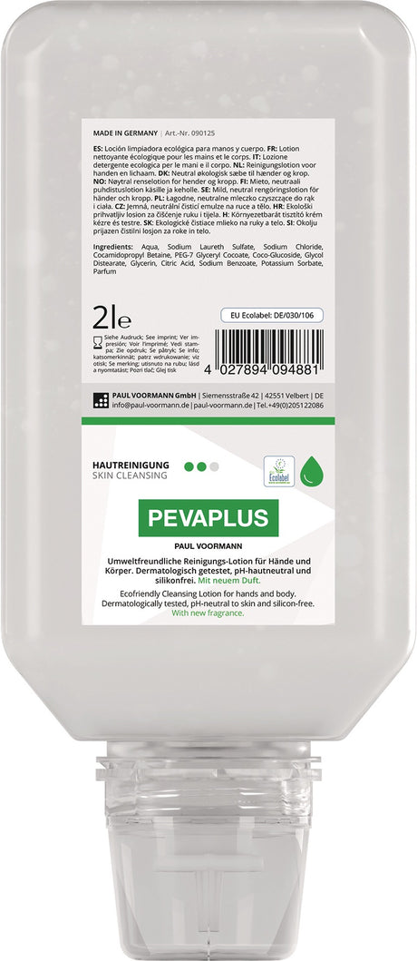 Handreinigung PEVAPLUS 1l Softflasche von PAUL VOORMANN – pH-neutral, silikonfrei, umweltfreundlich