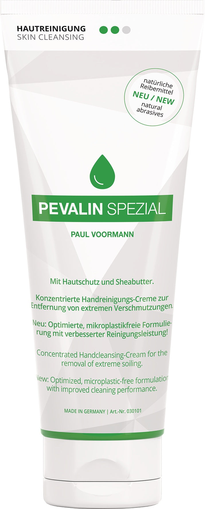 Handreinigungscreme PEVALIN SPEZIAL 250 ml von PAUL VOORMANN – rückfettend, mikroplastikfrei