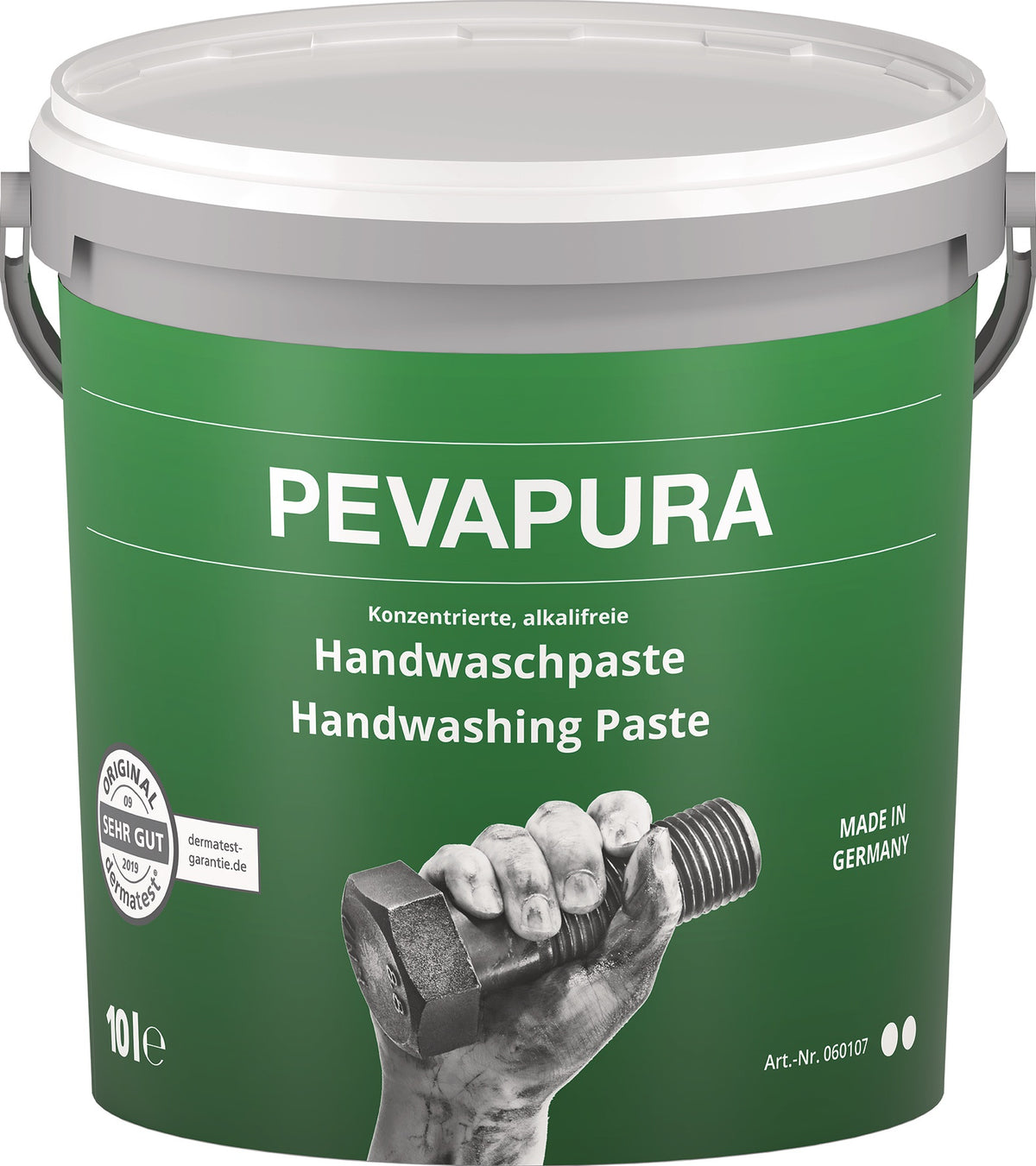 Handwaschpaste PEVAPURA 500 ml silikonfrei von PAUL VOORMANN – alkalifrei & pH-hautneutral