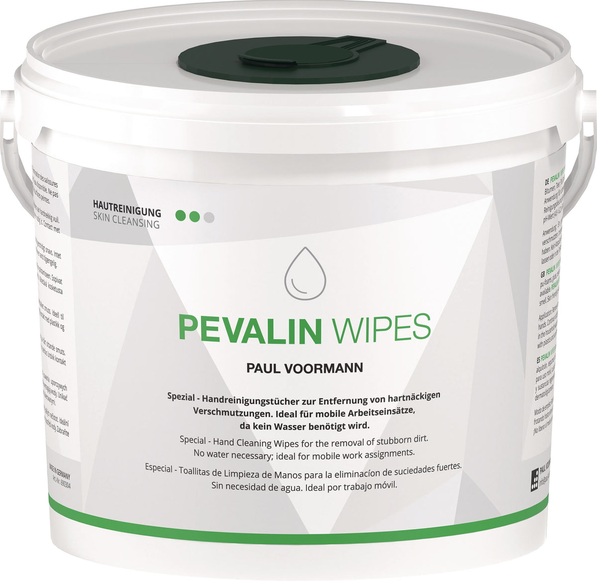 PAUL VOORMANN Pevalin Wipes Reinigungstuch silikonfrei pH-neutral 150 St. Eimer