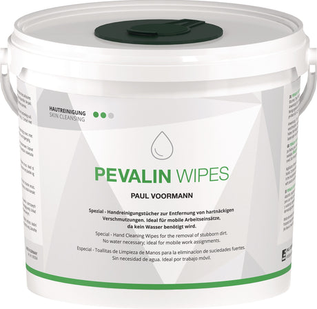 PAUL VOORMANN Pevalin Wipes Reinigungstuch silikonfrei pH-neutral 150 St. Eimer
