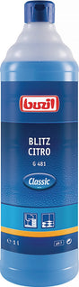 BUZIL Alkoholreiniger Blitz Citro G 481 1l Flasche – 12er Pack – Schnell trocknender Citrus-Reiniger