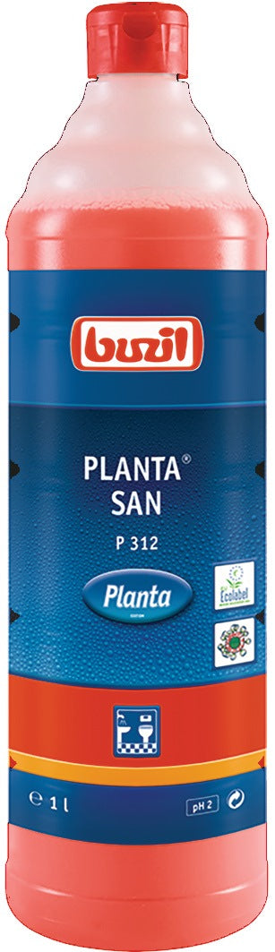 BUZIL PLANTA® SAN P 312 Sanitärunterhaltsreiniger 12x1l Flasche Zitronensäurebasis