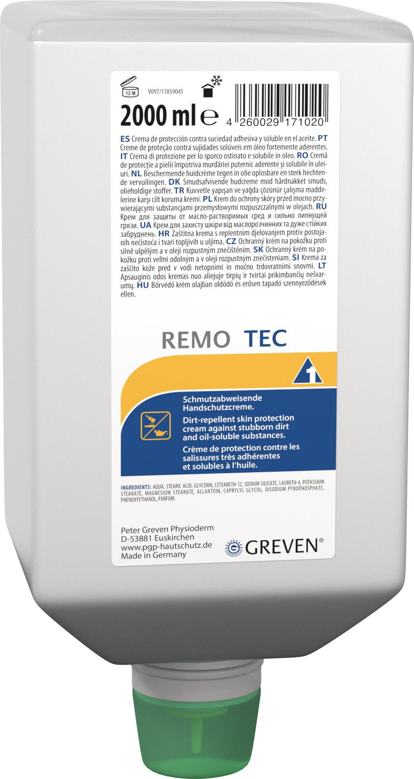 GREVEN REMO TEC Hautschutzcreme 2 l silikonfrei parfümiert