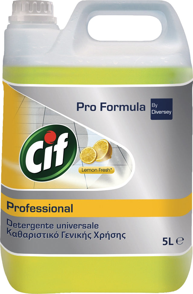 CIF Allzweckreiniger Prof. Lemon-Fresh 5 l Kanister – Kraftvoll gegen Schmutz und Fett