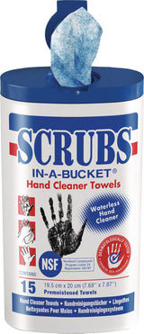 SCRUBS Handreinigungstuch – Hohe Reinigungskraft, 15 St. Dose