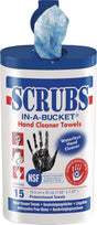 SCRUBS Handreinigungstuch – Hohe Reinigungskraft, 15 St. Dose