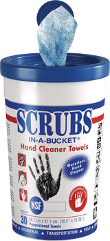 SCRUBS Handreinigungstuch – Hohe Reinigungskraft, 15 St. Dose
