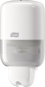 TORK Seifenspender 475 ml weiß – schlagfestes Gehäuse mit Einhandbedienung