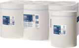TORK 101240 Handtuchrolle 2-lagig perforiert weiß 6 Rollen Tissue Innenabrollung