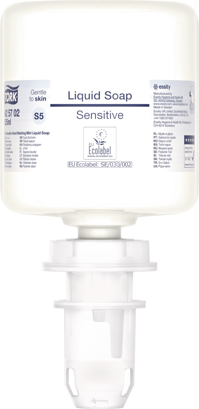 TORK Premium Seifencreme 525 ml – parfümfreie Flüssigseife für empfindliche Haut