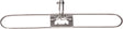 NORDWEST Wisch-Set: Mopphalter 600 mm, Alustiel 1400 mm & Feuchtwischmopp