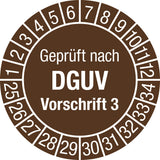 Mehrjahresprüfplakette Ø 30 mm 2025-2034 Folie 100 Stück von Moedel