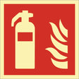 Schilderfabrikation Moedel Brandschutzzeichen DIN EN ISO 7010 Feuerlöscher 200x200 mm Folie