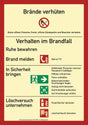 Brandschutzzeichen DIN EN ISO 7010 L210xB297mm Brandschutzordnung von Schilderfabrikation Moedel