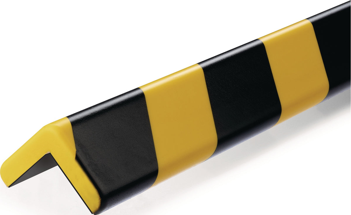 DURABLE Eckschutz gelb/schwarz 1000 mm – Magnetisches PU-Schaum Profil Typ C25R