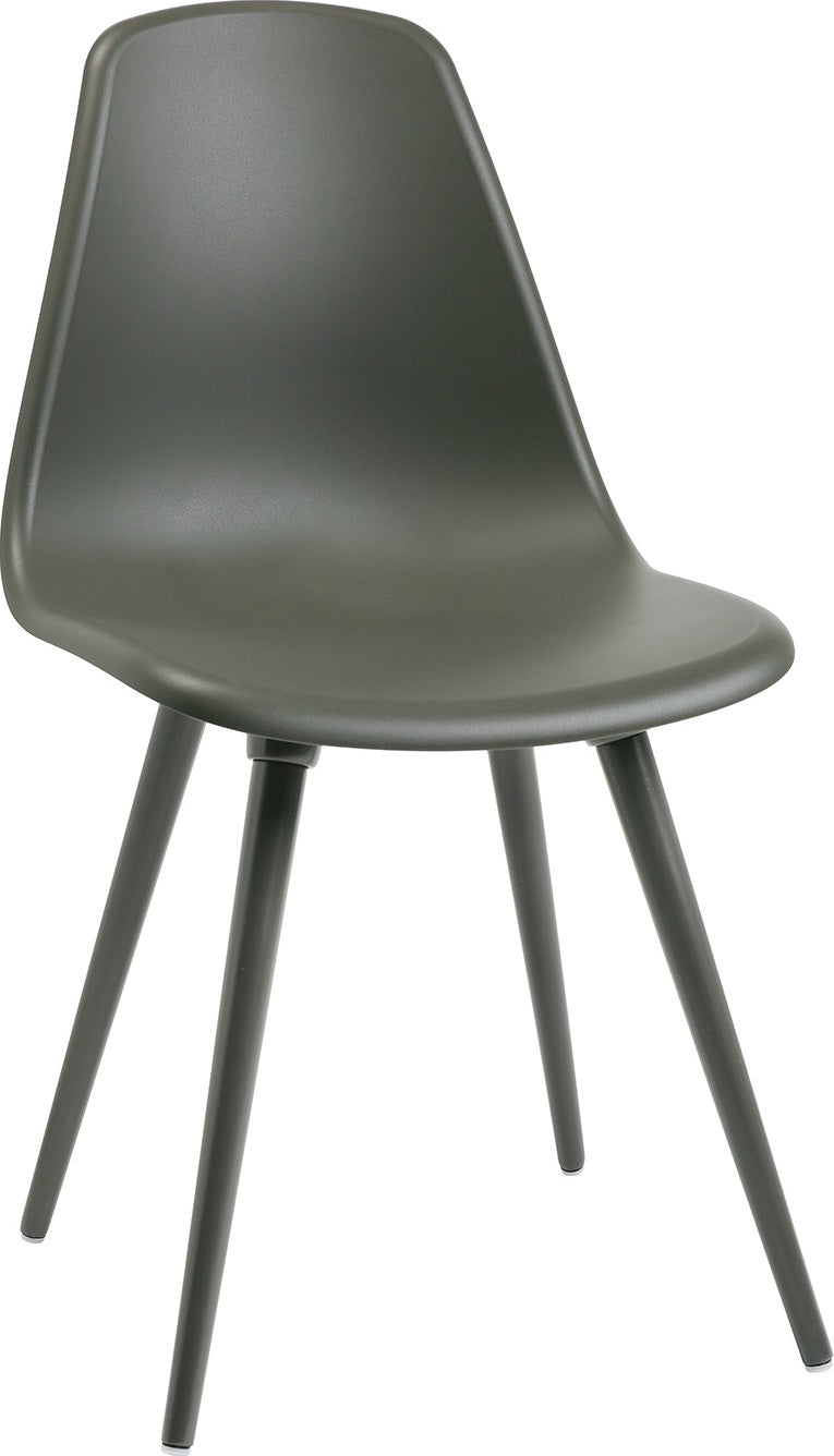 TOPSTAR Mehrzweckstuhl weiß mit Kunststoffbeinen – 2er-Set, stapelbar, ergonomische Sitzschale