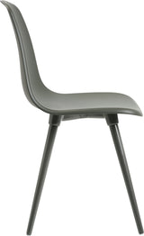 TOPSTAR Mehrzweckstuhl weiß mit Kunststoffbeinen – 2er-Set, stapelbar, ergonomische Sitzschale