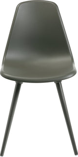 TOPSTAR Mehrzweckstuhl weiß mit Kunststoffbeinen – 2er-Set, stapelbar, ergonomische Sitzschale